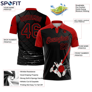 Polo de sublimation confortable et ajusté, idéal pour le sport, polo de sublimation de haute qualité, tissu léger et respirant - Product Image 6