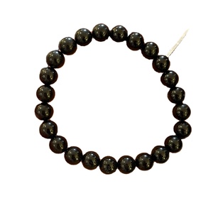 Black Tourmaline <b>Bracelet</b> 8mm Natural Crystal Beads Stretchable Unisex Protection Healing Energy Stress Relief Jewelry - Product Image 1