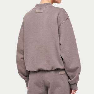 เสื้อสเวตเชิ้ตคอกลมผ้าฝ้ายฟลีซ 100% แบบสั่งทำพิเศษสำหรับผู้หญิง สวมใส่สบายๆ สไตล์ลำลอง แขนยาว ระบายอากาศได้ดี ปักลายสวยงาม เหมาะสำหรับฤดูใบไม้ร่วง - Product Image 2