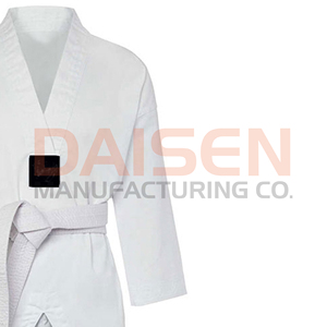 Uniforme de Karate Blanco Unisex para Adultos, 100% Algodón, Ropa de Artes Marciales Resistente, Corte Regular, Logotipo Frontal - Product Image 2