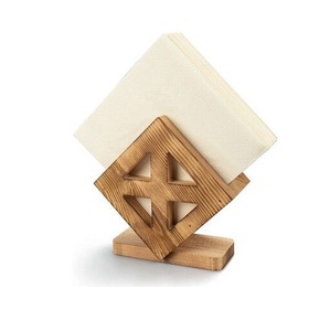 Support de boîte à mouchoirs en bois, design moderne, sur pied, finition naturelle, écologique, durable, fait main, multi-usage - Product Image 2
