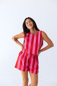 Women's <b>2</b>-<b>Piece</b> Shorts <b>Set</b> Short Sleeve V-Neck Solid Regular Fit Bohemian Style Spring Summer Casual Wear Breathable - Product Image 2
