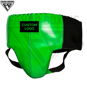 Green Black Color Good Quality Muay Thai Boxing <b>Groin</b> <b>Guard</b> Hot Sale In Different Color With Comfortable PU Leather <b>Groin</b> <b>Guards</b> - Product Image 4