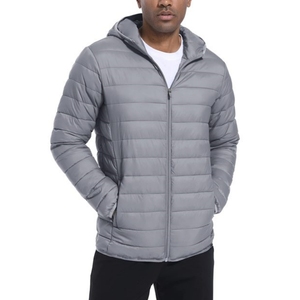 Breathable Lightweight Mens Puffer Nylon Wind Breaker <b>Jacket</b> Ripstop Quick Dry Hooded Waterproof Windbreaker Down Coat - Product Image 3