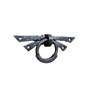 Pomo de puerta de hierro forjado a mano con diseño moderno y elegante, acabado con recubrimiento en polvo, para realzar la entrada principal, también apto como tirador de gabinete. - Product Image 3