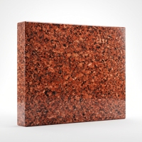 Dalle de granit rouge Kharda, granit naturel poli pour comptoirs, revêtements de sol, revêtements muraux