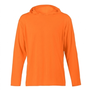 Wholesale <b>Men</b> Orange Hooded Long Sleeve <b>Sweatshirt</b> Solid Color Casual Knitted Regular Fit High Quality - Product Image 3