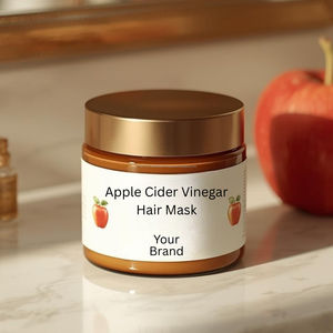 Masque capillaire au vinaigre de cidre de pomme pour une détoxification profonde du cuir chevelu, un effet brillance, un contrôle des frisottis, des cheveux lisses, un équilibre du pH, des soins réparateurs, formule de salon - Product Image 4