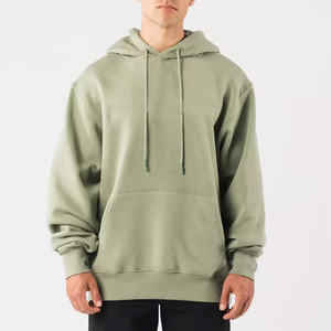 Sudadera con Capucha Gris para Hombre, 100% Algodón, Felpa Francesa, Corte Regular, Ropa Casual de Invierno, Secado Rápido y Transpirable - Product Image 5