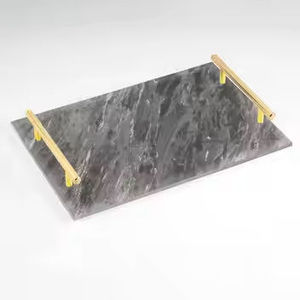 <b>Casting</b> Aluminium Metal Serving Platter Metal Tray For Home Hotel Restaurants Bar Serving USe - Product Image 2