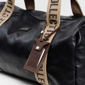 Genuine Leather Luggage <b>Tags</b> Custom Logo Privacy Flap Travel Bag <b>Tags</b> Luxury <b>Suitcase</b> Labels Wholesale LMP-0289 - Product Image 5