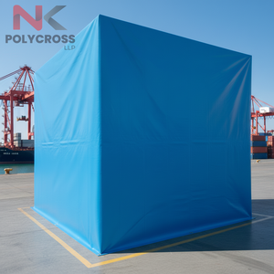 Bâche en PVC imperméable et résistante aux produits chimiques pour la protection des zones de stockage industrielles et la couverture des marchandises dangereuses en entrepôt - Product Image 4