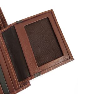 Factory Handmade Full Grain Leather Trifold Men's <b>Wallet</b> Custom Mens Genuine Leather <b>Blocking</b> <b>RFID</b> <b>Wallet</b> - Product Image 6