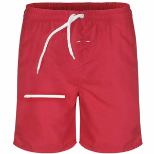 Shorts de Baño para Hombre, Lisos, Cintura Media, con Cordón Ajustable, Secado Rápido, Casuales, Cortos, de Poliéster - Product Image 4