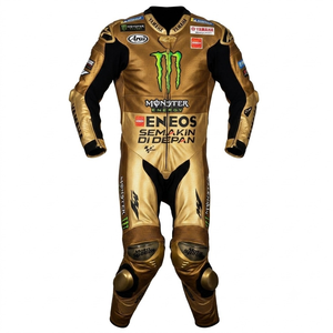 Traje de Carreras de Motociclismo de Una Pieza Maverick Vinales MotoCP Ramaha, Traje Profesional con Armadura de Nivel 2 CE - Product Image 1