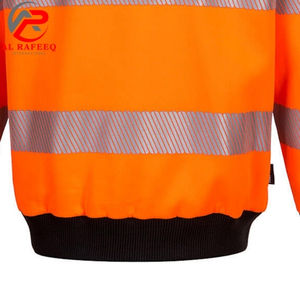 Sweat-shirt à col rond réfléchissant haute visibilité pour hommes et femmes, en polaire, hiver 2026, prix abordable, vente en gros - Product Image 5