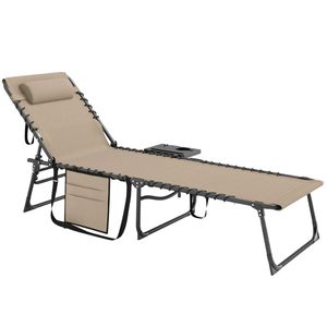 Sedia a Sdraio Pieghevole da Esterno per Cortili - Comodo Lettino Prendisole - Product Image 6