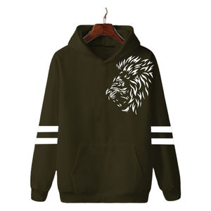 Sudaderas con Capucha para Hombre, Tejidas, 100% Algodón, Felpa, Casuales, Otoño, Colores Sólidos, Bordadas, Gruesas, Venta al Por Mayor - Product Image 4