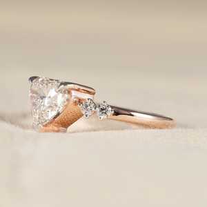 Love <b>Proposal</b> Heart Cut Diamond Romantic <b>Ring</b> 2.00CT Lab Grown 14K Solid Gold Fine Wedding Surprise Gift Jewelry For Lover - Product Image 2