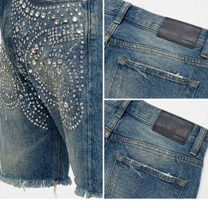 Fabricante de Shorts de Mezclilla con Pedrería de Marca Privada, con Empaque Personalizado y Soluciones OEM - Product Image 5