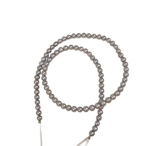 Perles d'eau douce naturelles de 5,5 à 6 à 7 mm, sans noyau, trou traversant, semi-finies pour bijoux - Product Image 5