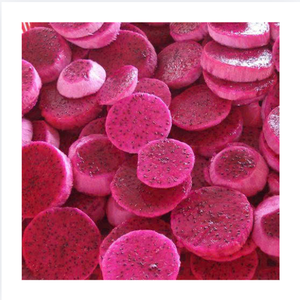 Fourniture en gros de dés de fruit du dragon surgelés IQF, couleurs mélangées rouge et blanc, pour l'industrie alimentaire, douceur naturelle, sans additifs - Product Image 1