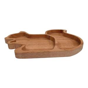 ถาดไม้รูปกระรอกสองช่องสำหรับใส่ผลไม้อบแห้งและอื่นๆ ดีไซน์สวยงาม ราคาประหยัด เหมาะสำหรับร้านอาหาร - Product Image 4