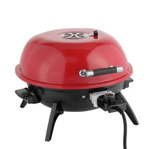 Griglia Elettrica da Banco 1600W Portatile a Doppio Strato per Uso Interno/Esterno con Controllo Digitale, Spina USA, 1600W, Rossa - Product Image 2