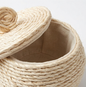 Trousse de premiers secours artisanale en macramé, boule décorative ronde, style bohème, décoration de table intérieure, utilisation dans le salon - Product Image 6