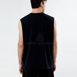 Camiseta sin mangas para hombre, de algodón transpirable, para gimnasio, fitness, entrenamiento, fabricante OEM - Product Image 4