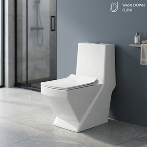 Inodoro de Cerámica de Una Pieza con Diseño de Lujo Dorado y Doble Descarga para Villas Modernas y Proyectos de Baños Comerciales - Product Image 4