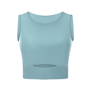 OEM Fortune Apparel - Chaleco Deportivo de Verano para Mujer, Estilo Europeo Americano, Color Sólido, Casual, Ajustado, de Manga Corta, Tejido, Tipo Racerback - Product Image 6