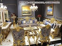Ensemble de canapés traditionnels pliables en teck massif sculpté, revêtement en tissu, taille et couleur personnalisables