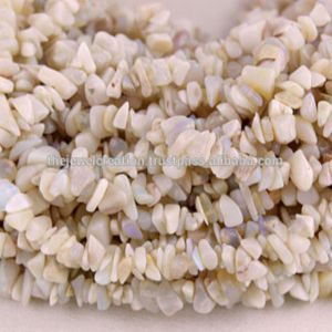 4mm 6mm Natural White Australian Opal Stone Rough Uncut Chips Gemstone Beads Strand <b>String</b> Jewelry Making Necklace <b>Bracelet</b> - Product Image 1