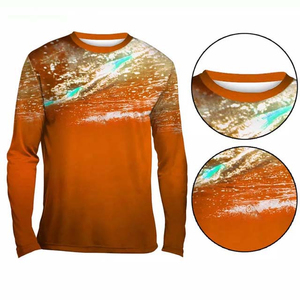 OEM 2025 Anti-UV Fishing Shirts Men's Summer Outdoor Clothing with <b>Sunscreen</b> Long Sleeve Fish Print Casual Shirts 50 Unisex - Product Image 6