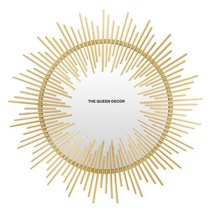 Miroir mural en forme de branche d'arbre feuillue, nouveau, pour mariage, bon prix, miroir mural en aluminium moulé, cadre argenté - Product Image 4