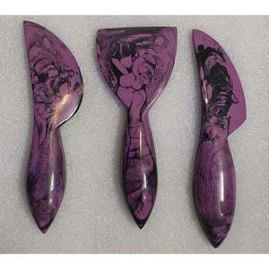 Vintage Style Customized Design Tortoise Pattern Resin <b>Cheese</b> <b>Set</b> Spoon Fork & Knife Cutlery <b>Set</b> Butter Spreader Kitchen Tools - Product Image 1