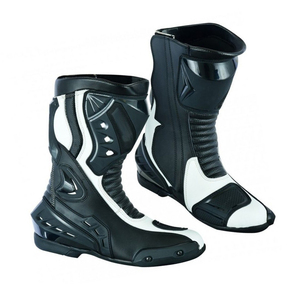 Bottes en cuir pour motards, qualité supérieure, respirantes, logo personnalisé, couleur unique, haute adhérence, chaussures de moto pour adultes, ODM - Product Image 6