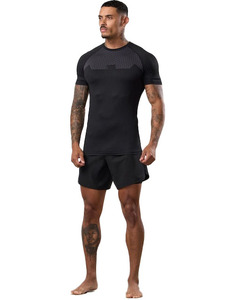 OEM custom <b>compression</b> <b>shirts</b> <b>men</b> performance fit polyester quick dry breathable fabric for gym running and active training - Product Image 4