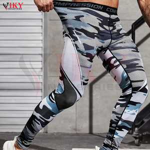 Combinaison de compression imprimée blanc-gris 2026 pour hommes avec haut à manches longues entièrement imprimé et leggings de sport assortis - Product Image 5