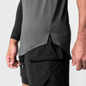 Débardeur de sport pour homme personnalisé avec logo, séchage rapide, idéal pour la course à pied, le fitness et le cyclisme en extérieur – Vente en gros - Product Image 6