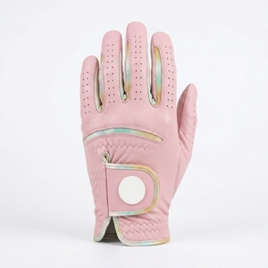 ถุงมือหนังแกะคาเบรตต้าพรีเมียมสำหรับกอล์ฟ มือซ้าย สัมผัสนุ่ม ป้องกันรังสียูวี ปิดด้วยแถบตีนตุ๊กแก ออกแบบได้ตามสั่ง โรงงานผลิตแบบ OEM ODM สำหรับปั่นจักรยานและกิจกรรมกลางแจ้ง - Product Image 1