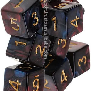Dados de resina poliédrica hechos a mano 16Mm D6 Juegos de mesa con logotipo personalizado para juegos de mesa Rpg Dungeons & Dragons de FWE - Product Image 3