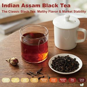 Assam Black <b>Tea</b> Handmade from India <b>Tea</b> Estates Rich Malty Aroma Slight Fruity Full Bodied Balanced Taste for Bubble <b>Tea</b> B2B 3kg - Product Image 2