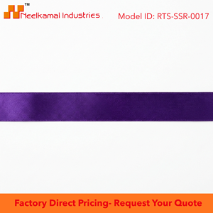Cinta de satén morada de una sola cara de 12 mm, fabricante OEM, paquete de 10 rollos x 8 metros para embalaje de boutique, lazos florales y recuerdos de fiesta - Product Image 6