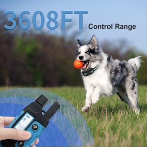 Vente chaude USB rechargeable en nylon étanche électrique anti-aboiement collier de choc pour chien avec télécommande - Product Image 5