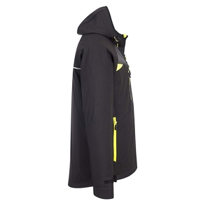 Veste d'hiver imperméable respirante à capuche zippée en softshell coupe-vent pour homme, couleur unie, fabriquée au Pakistan - Product Image 5
