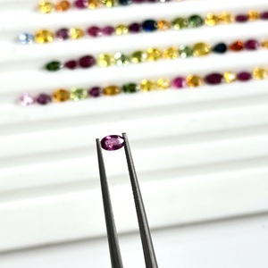Saphirs naturels à facettes 100% naturels avec des couleurs très belles, un bon lustre, pierres de saphir certifiées pour la fabrication de bijoux - Product Image 5