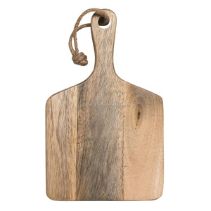 Tabla de cortar madera de Acacia con mango, tabla de servicio de queso, paleta de Pizza, Charcuterie, Extra Premium, de CRAFTSY HOME - Product Image 1