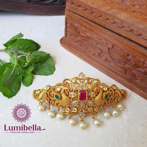 Geometric Animal Gold Plated Hair Clip for Girls Wedding - Product Image 1